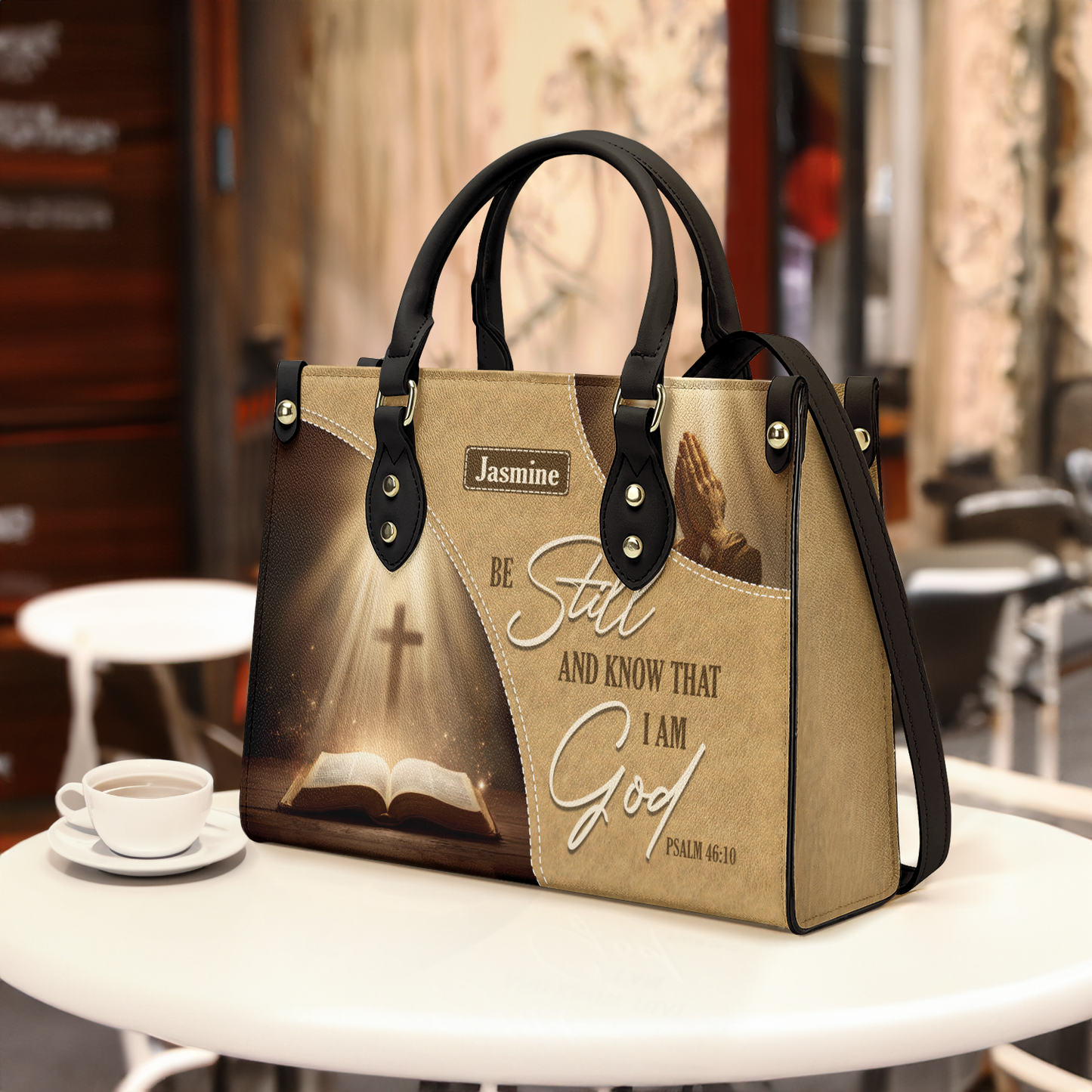 Shineful Leather Bag Personalized Golden Stillness