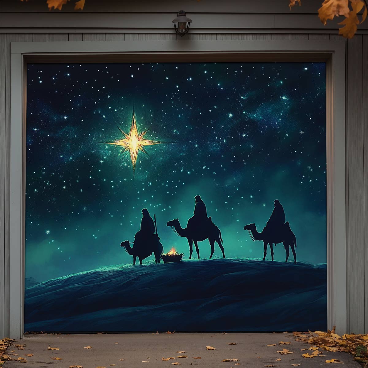 Shineful Garage Door Banner Decoration Starlit Journey