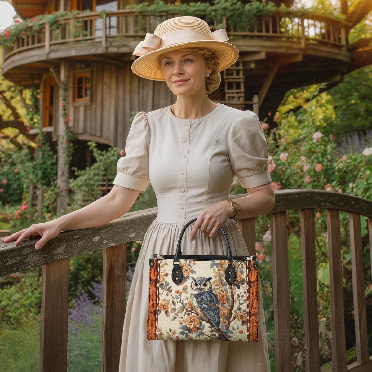 Shineful Imperial Owl Leather Bag