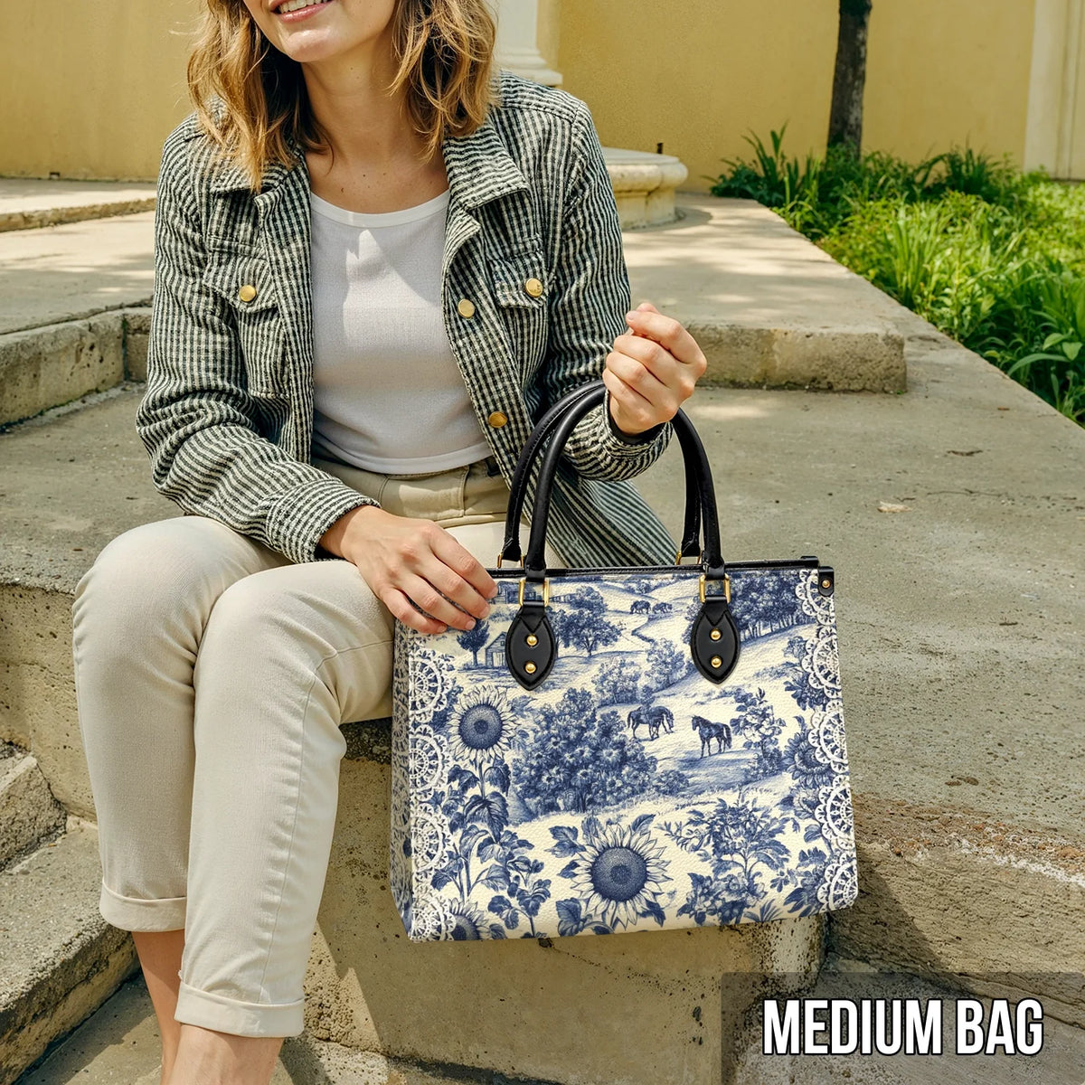 Shineful Leather Bag Texas Countryside Bloom