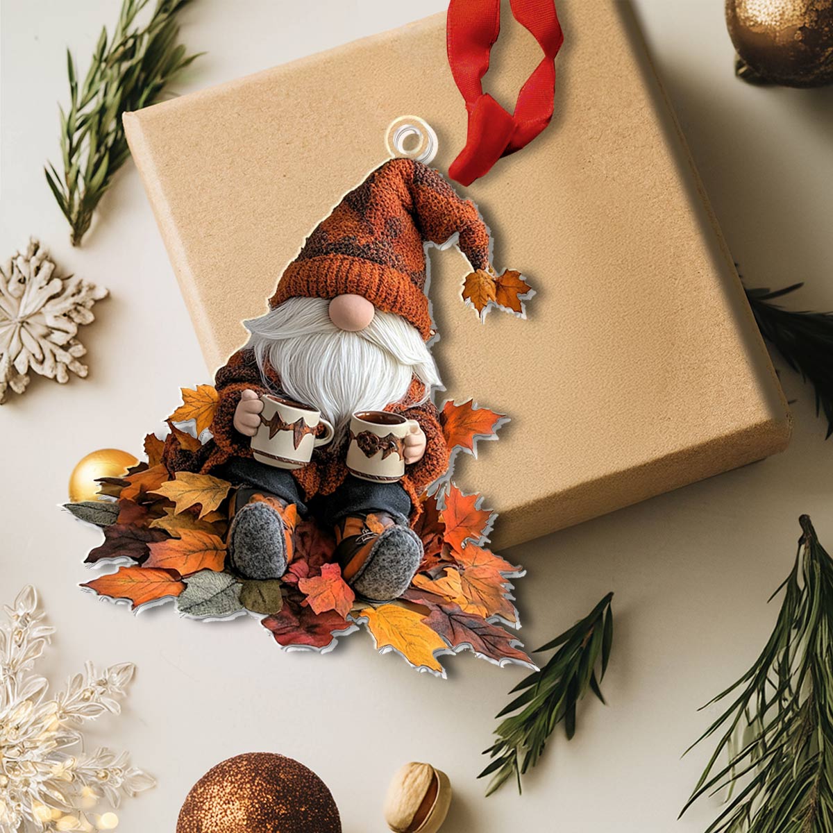 Shineful Acrylic Ornament Fall Gnome