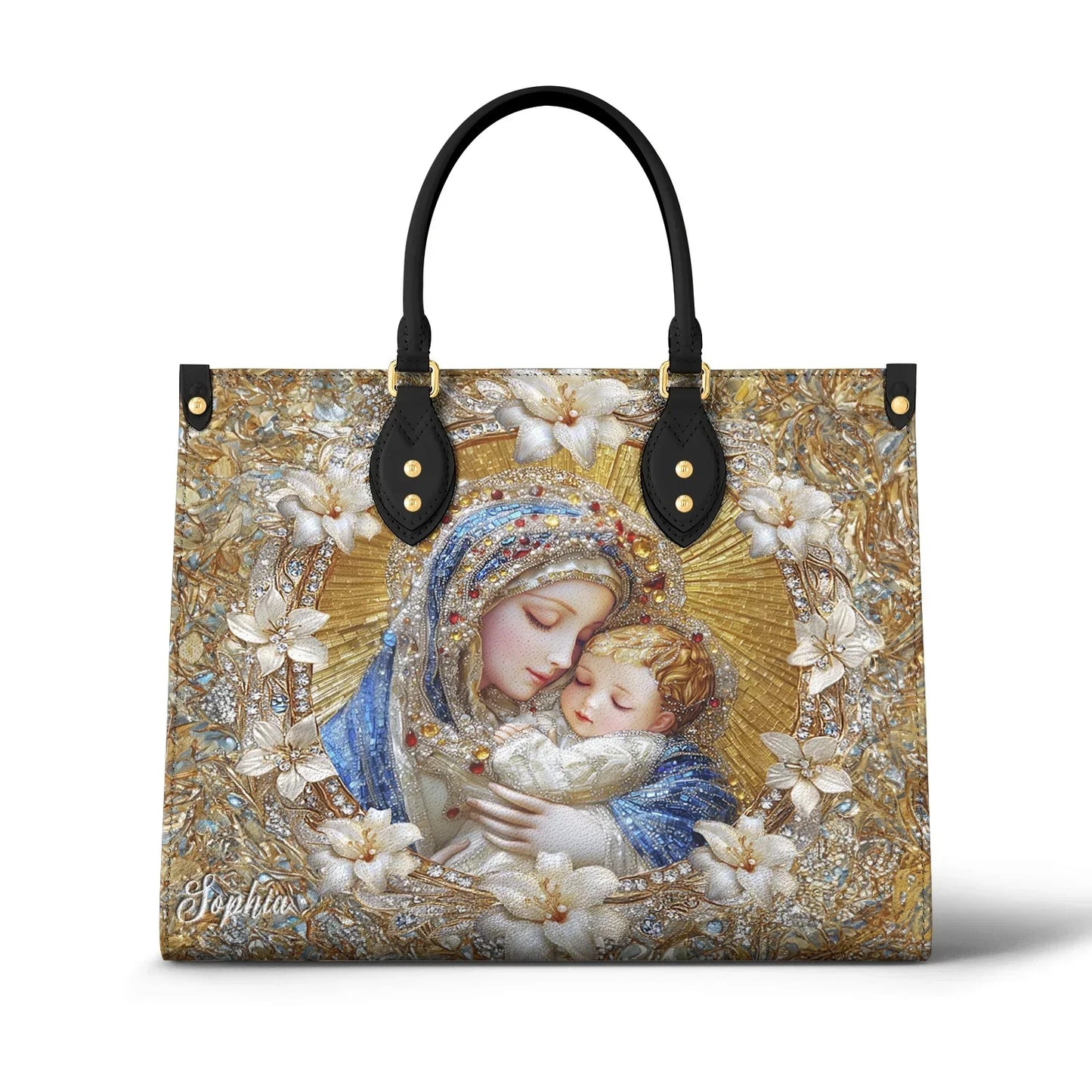 Shineful Holy Embrace Personalized Leather Bag