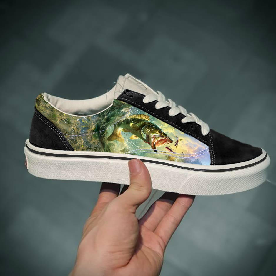 Shineful Sneakers I love Fishing