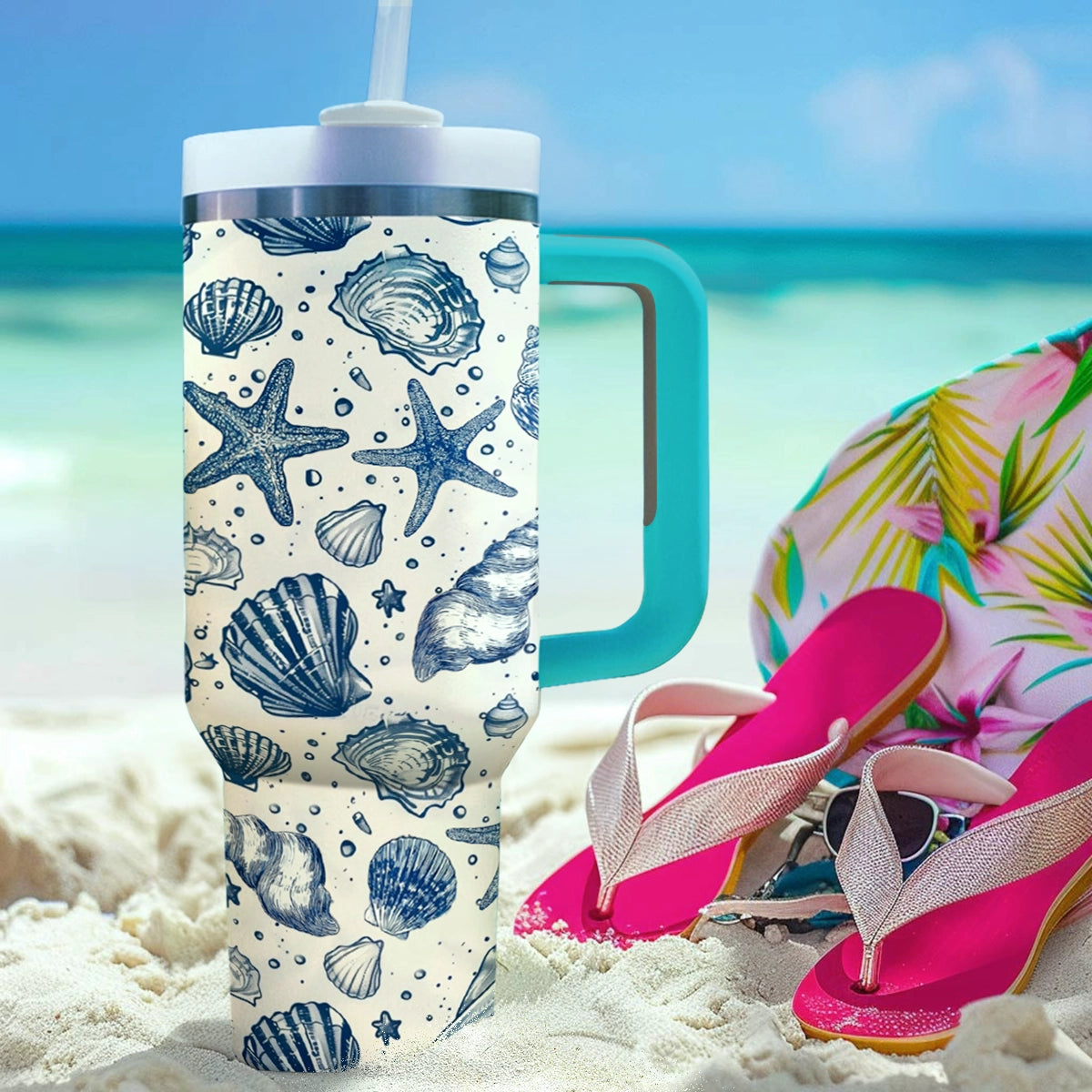 Shineful Tumbler Seashell Serenity