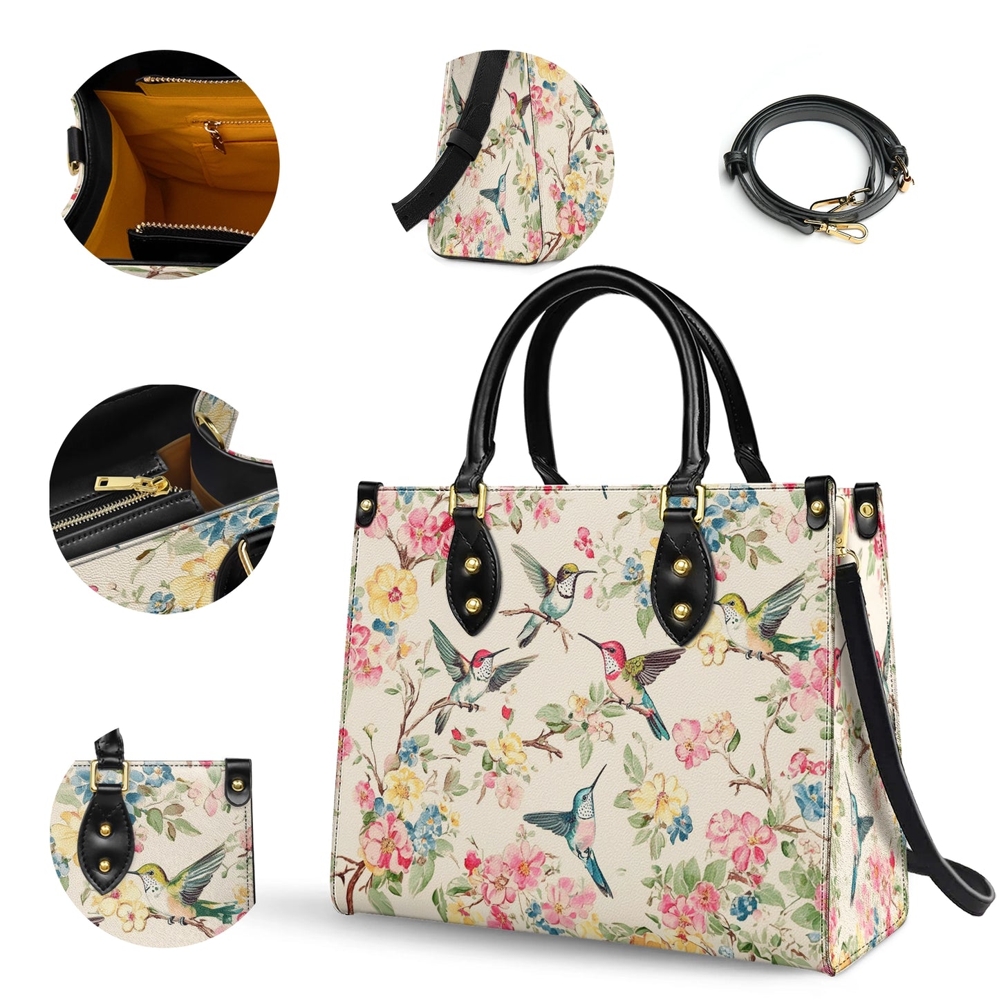 Shineful Leather Bag Hummingbird Symphony