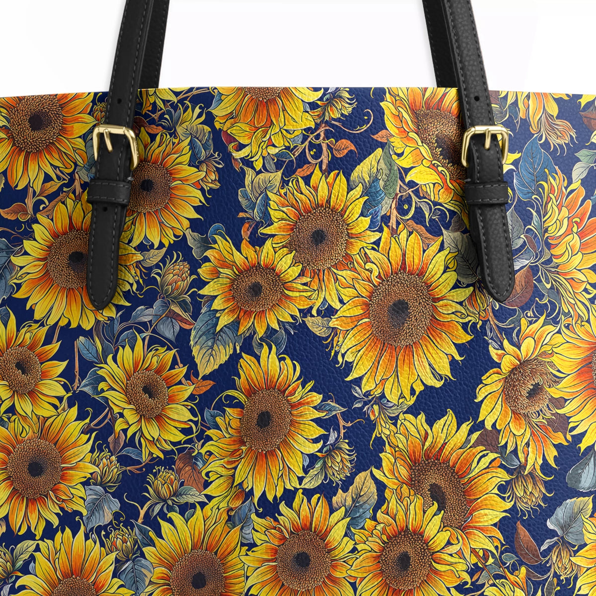 Shineful Leather Tote Bag Sunflower Gorgeous Flower