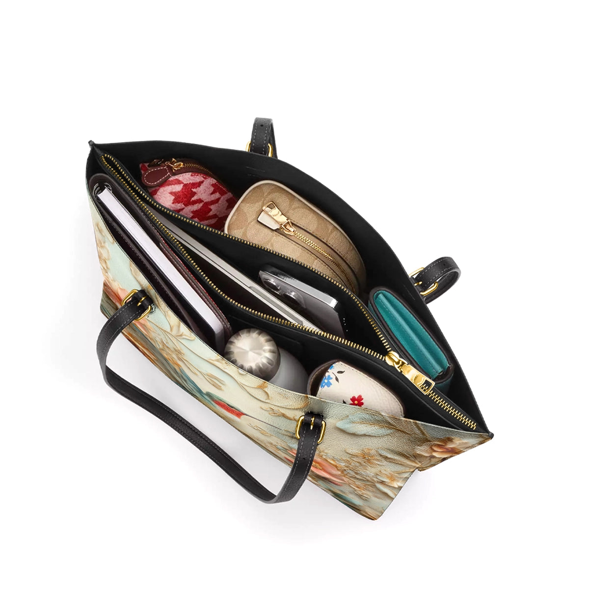 Shineful Leather Tote Bag - Hummingbird Whisper
