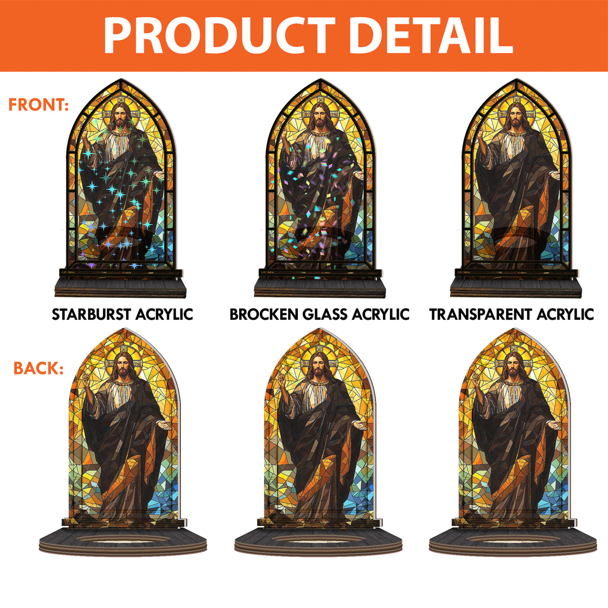 Shineful Suncatcher Candle Holder Christ’s Blessing