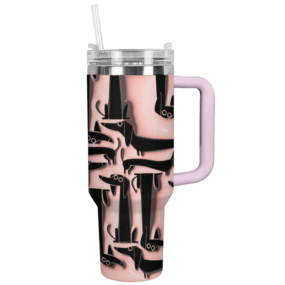 Dog 40 Oz Shineful™ Tumbler Innocent Dachshunds Lk8 Pink 40Oz
