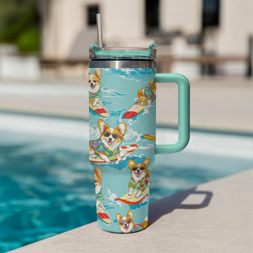 Shineful Tumbler Swimming Corgis