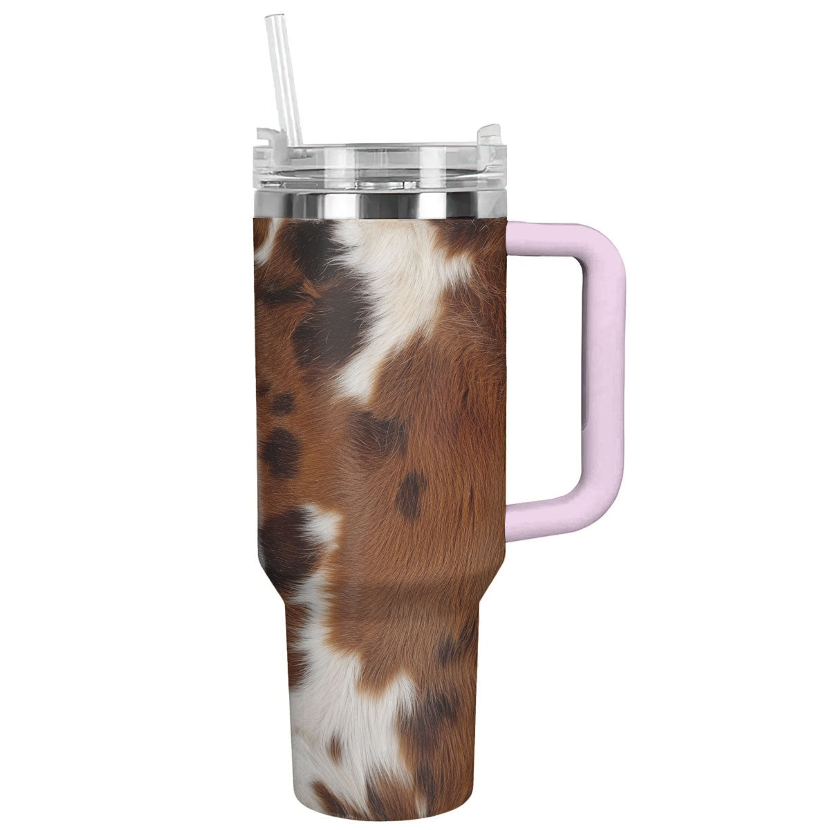 Cow 40 Oz Shinefulβ’ Tumbler Cowhide Lk8 Pink 40Oz