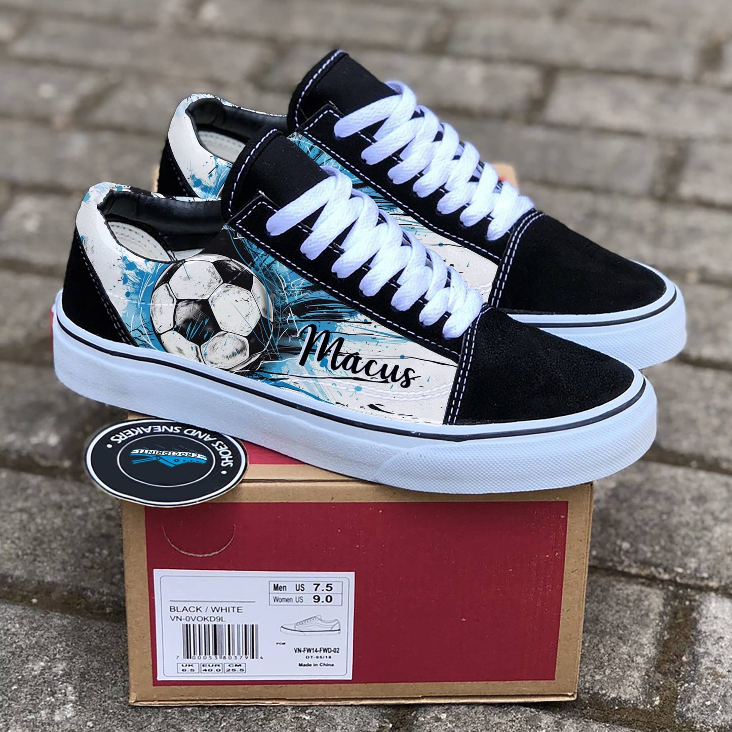 Shineful Sneakers Soccer Personalized