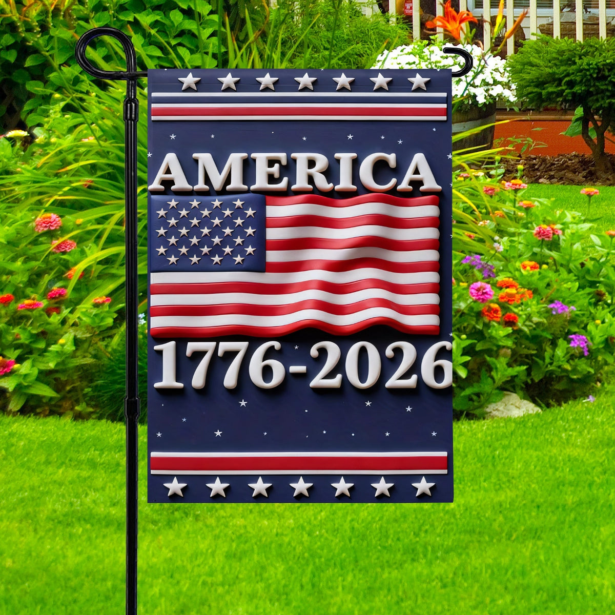 Shineful Bundle Garage and Garden Flag - America Years of Legacy