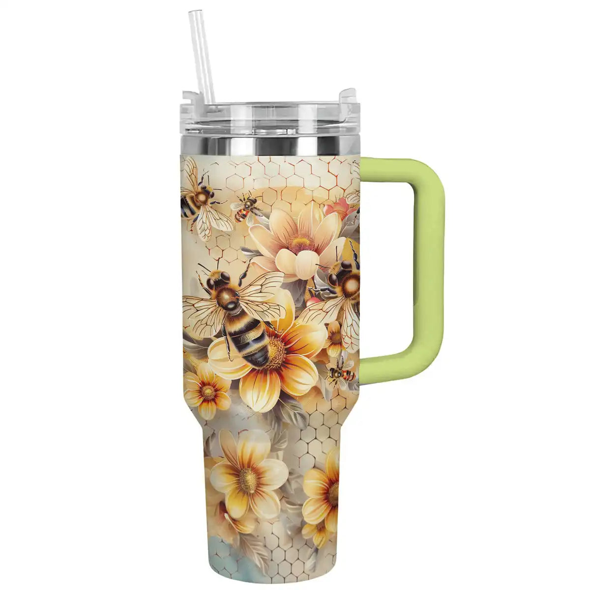 Shineful Tumbler Floral Bees Ver2