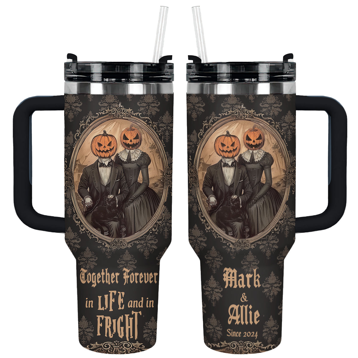 Shineful Tumbler Personalized Haunted Romance