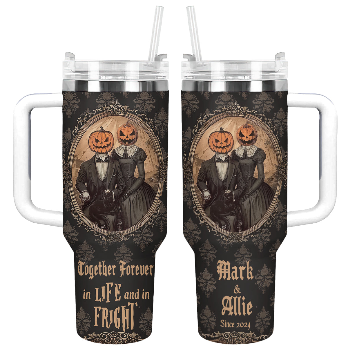 Shineful Tumbler Personalized Haunted Romance