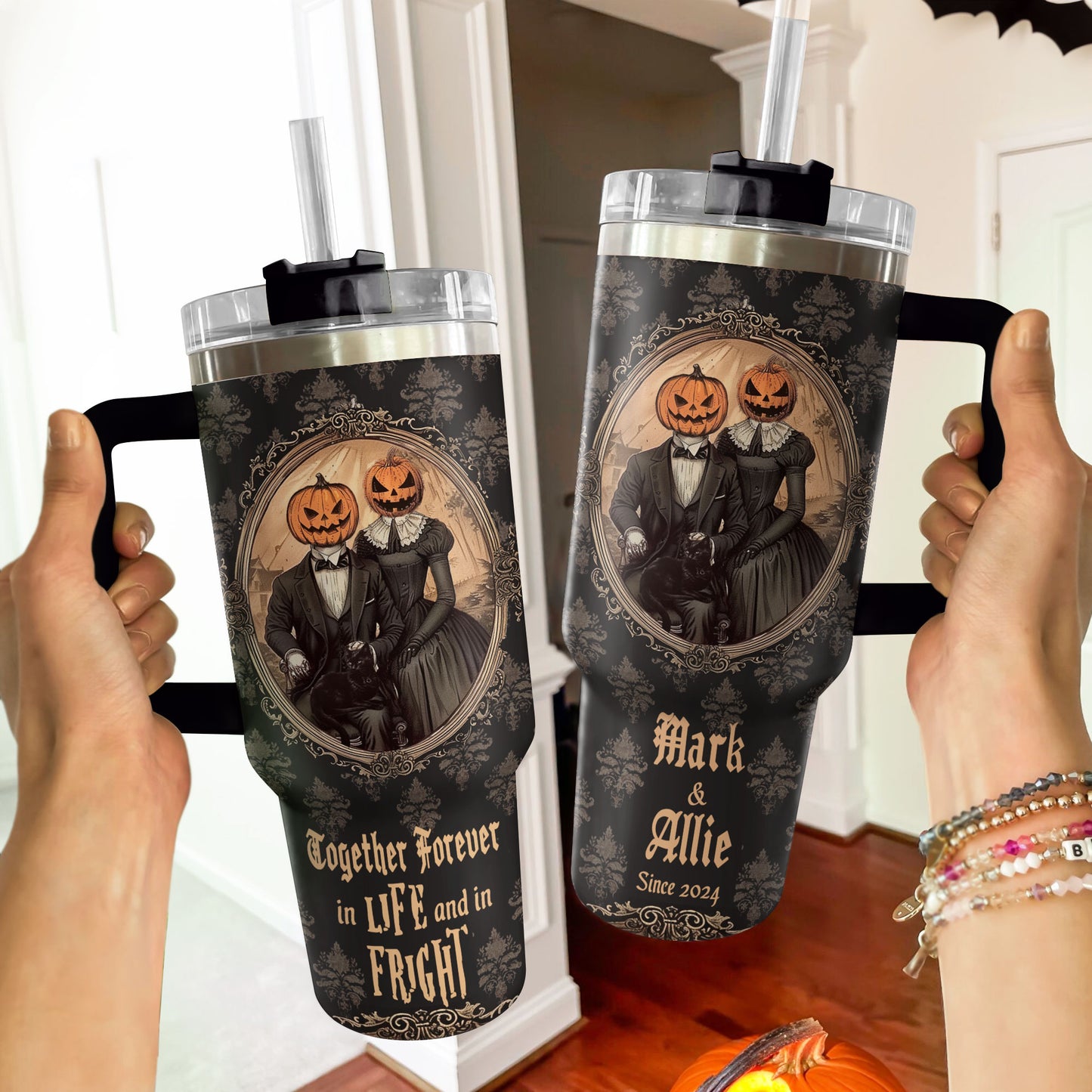 Shineful Tumbler Personalized Haunted Romance