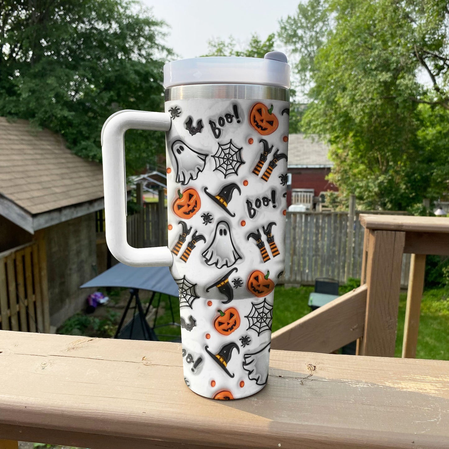 Shineful Glossy Tumbler Halloween Spooky Hydration