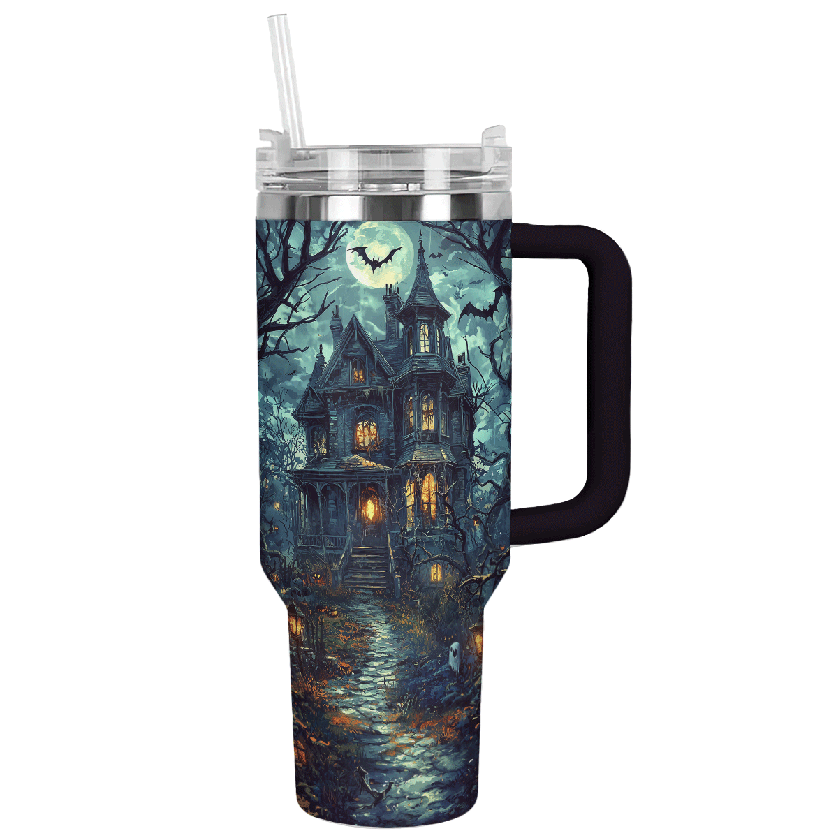 Shineful Tumbler Halloween Haunted Victorian Manor