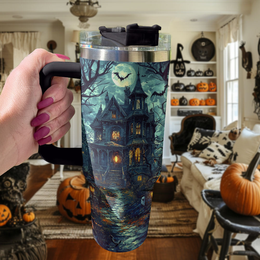 Shineful Tumbler Halloween Haunted Victorian Manor