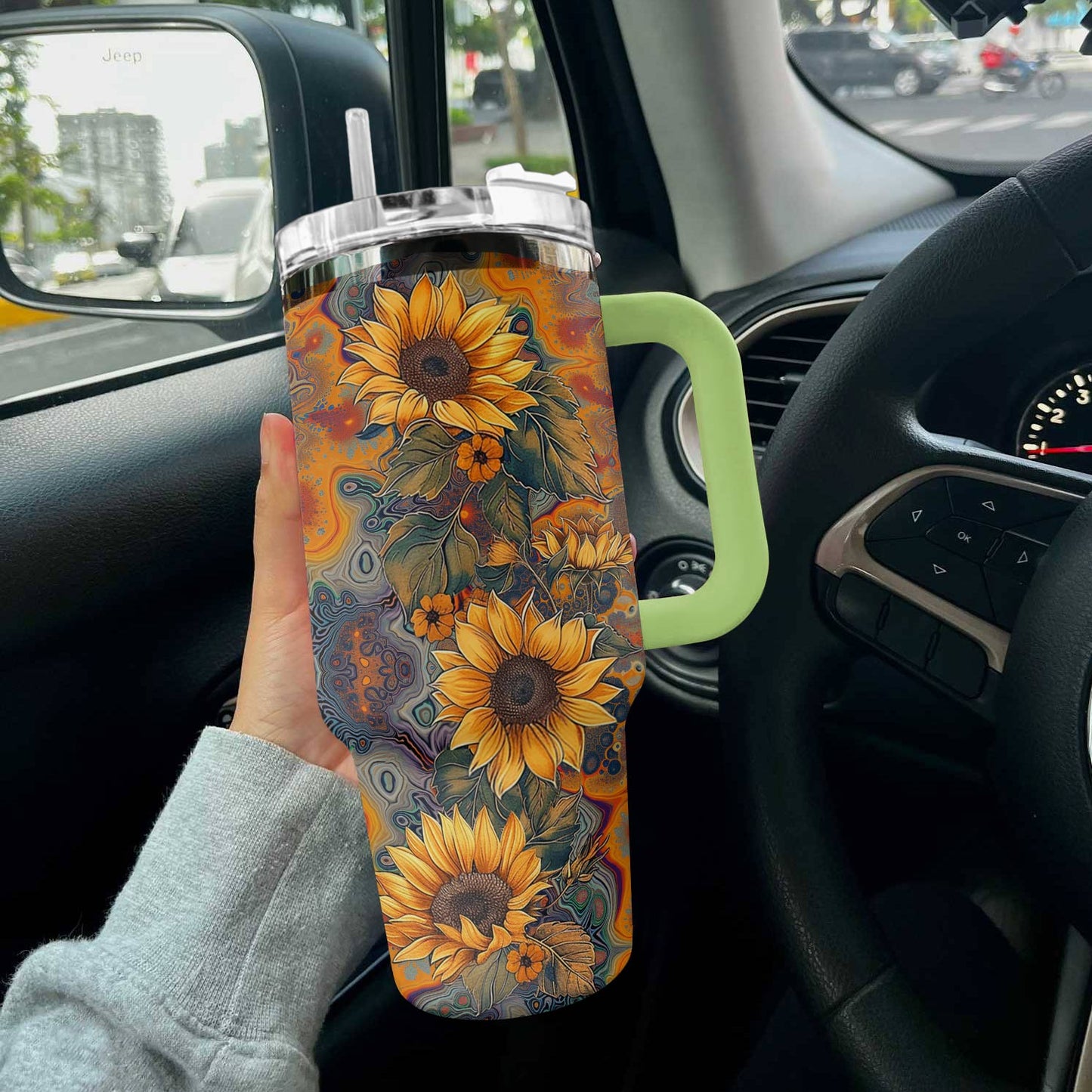 Hippie 40 Oz Shineful™ Tumbler Shine Love Tl10 Green 40Oz