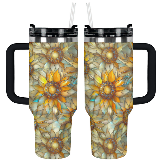 Shineful Tumbler Sunlit Crystal Sunflower
