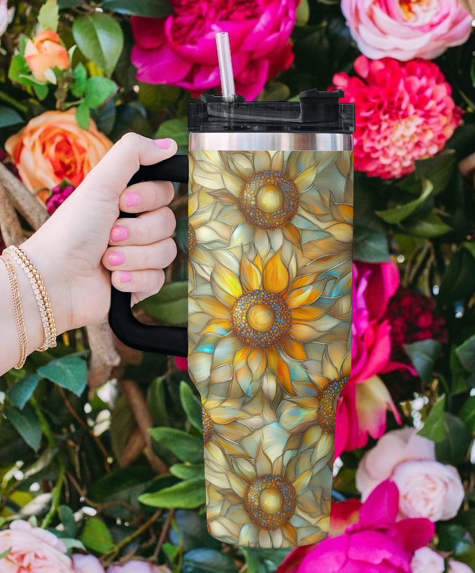 Shineful Tumbler Sunlit Crystal Sunflower