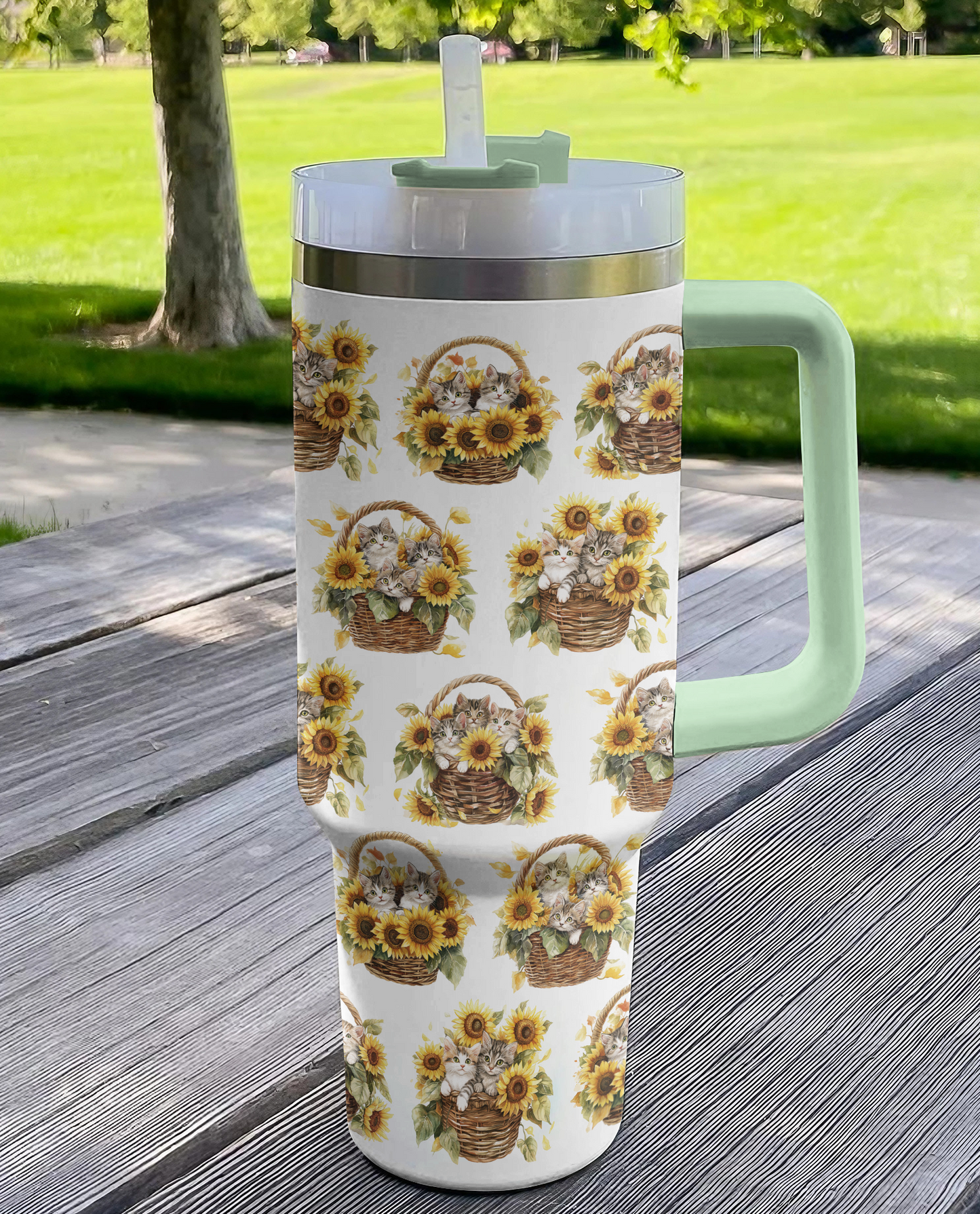 Shineful Tumbler Sunny Cat Basket Delight