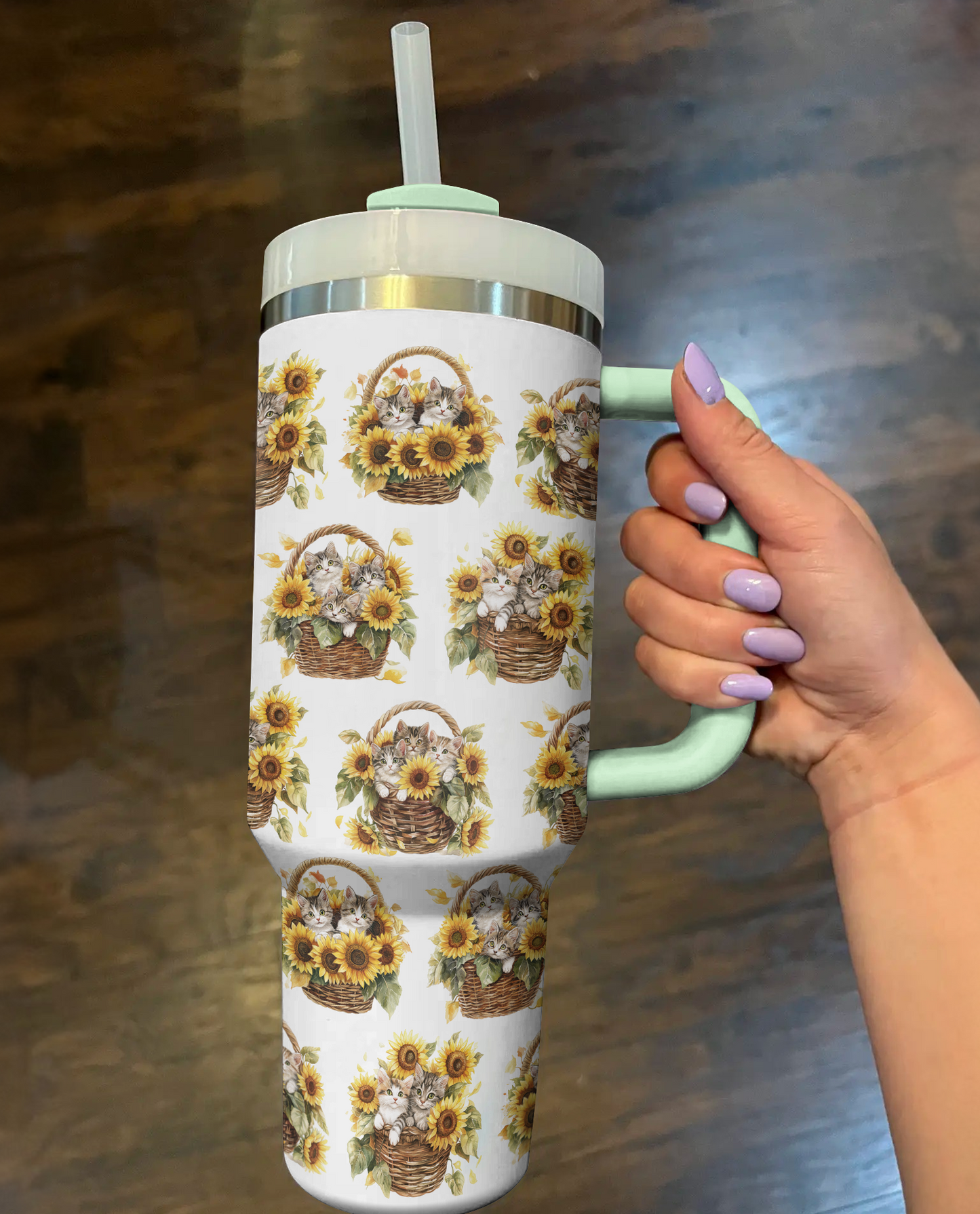 Shineful Tumbler Sunny Cat Basket Delight