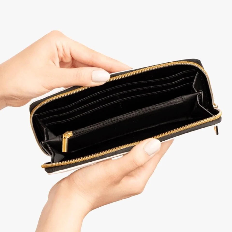 Shineful Leather Clutch Purse With Wristlet Strap Handle Antique Elegance