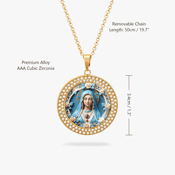 Shineful Blessed Virgin Mary Pendant Necklace