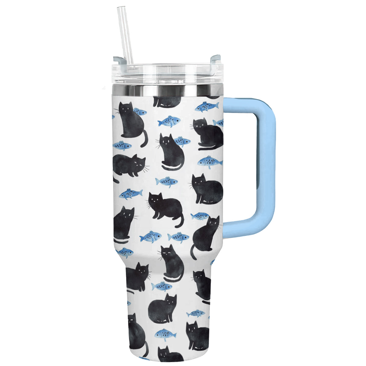 Shineful Tumbler Naughty Cat With Fish