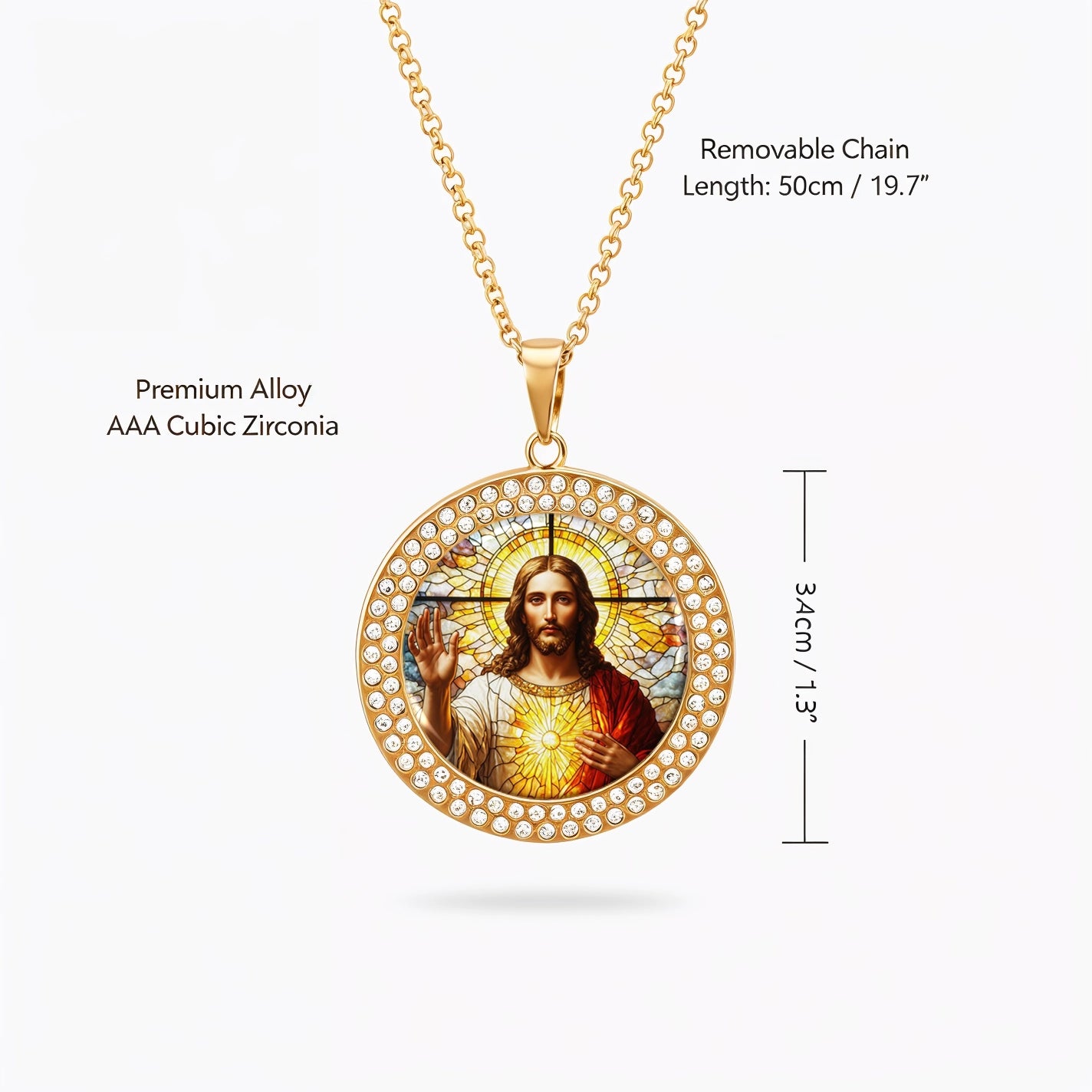 Shineful Necklace Sacred Heart of Jesus