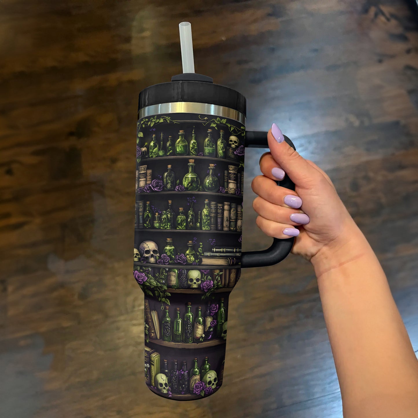 Shineful Tumbler Reading In Halloween Season