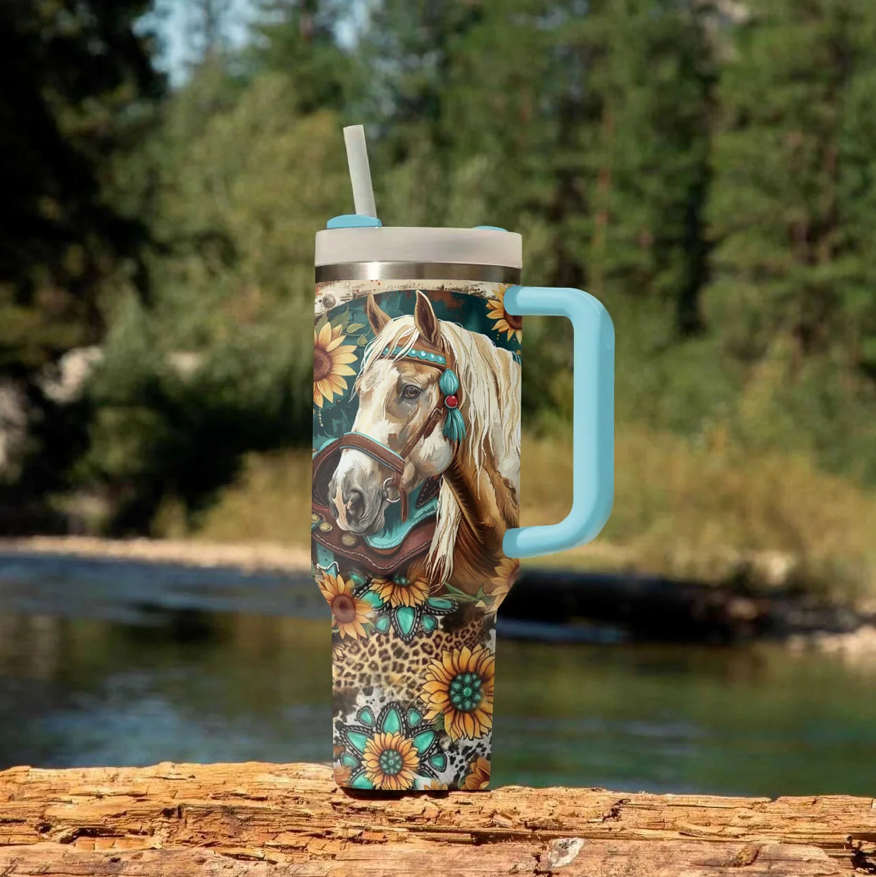 Shineful Tumbler Wildflower Horse