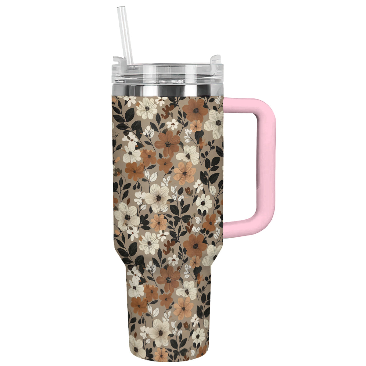 Shineful Tumbler Fall Flowers