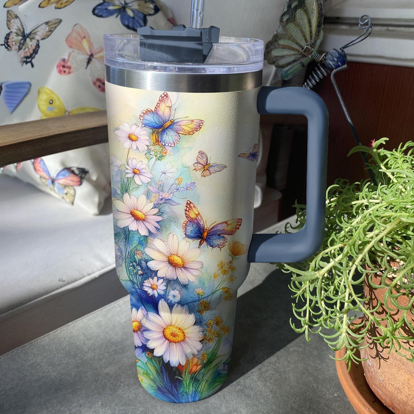 Shineful Tumbler Whimsical Butterfly