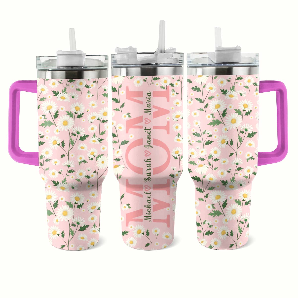 Shineful Tumbler Personalized Daisy Delight For Mom