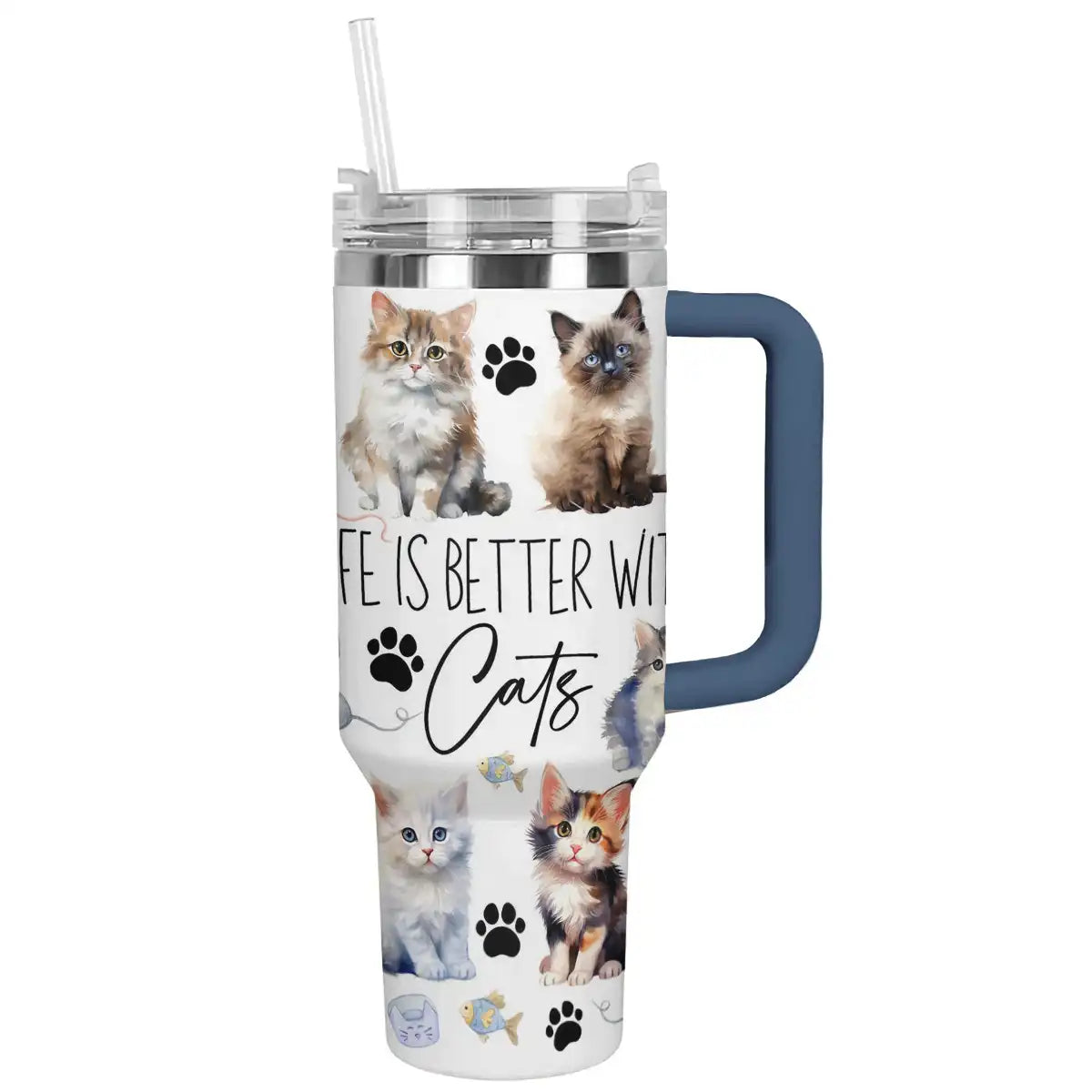 Shineful Tumbler Better with Cats