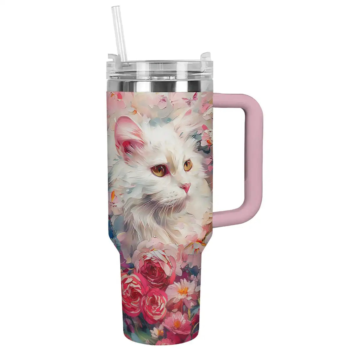 Shineful Tumbler Rose Cat