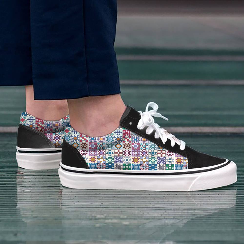 Shineful Sneakers Traditional Quilting Blocks