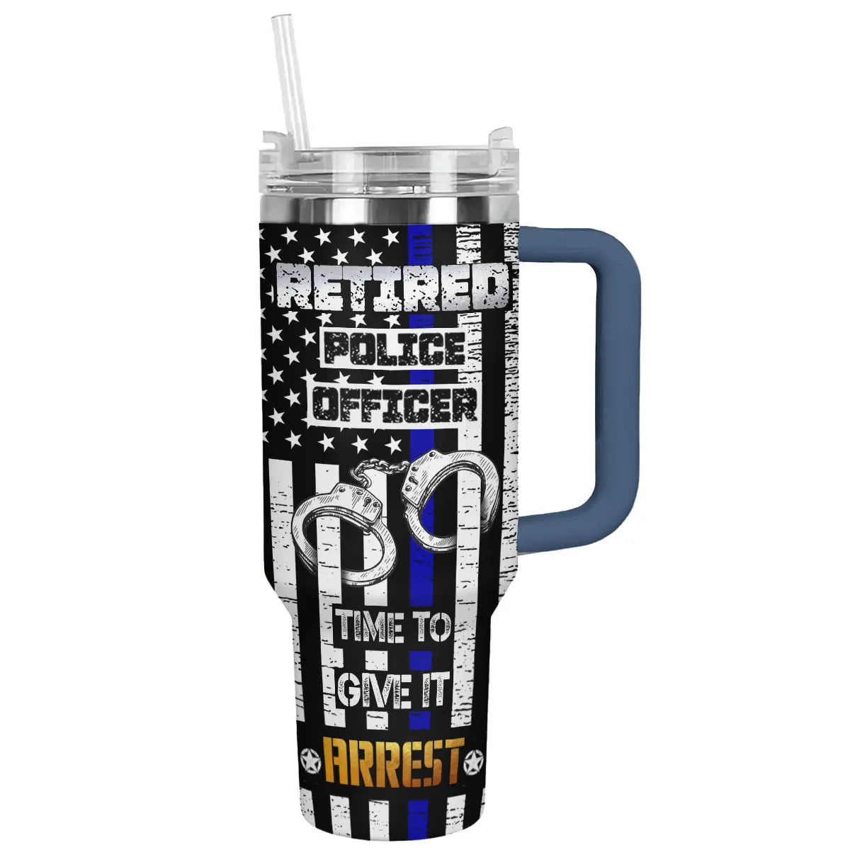 Shineful Tumbler Retired Police Officer