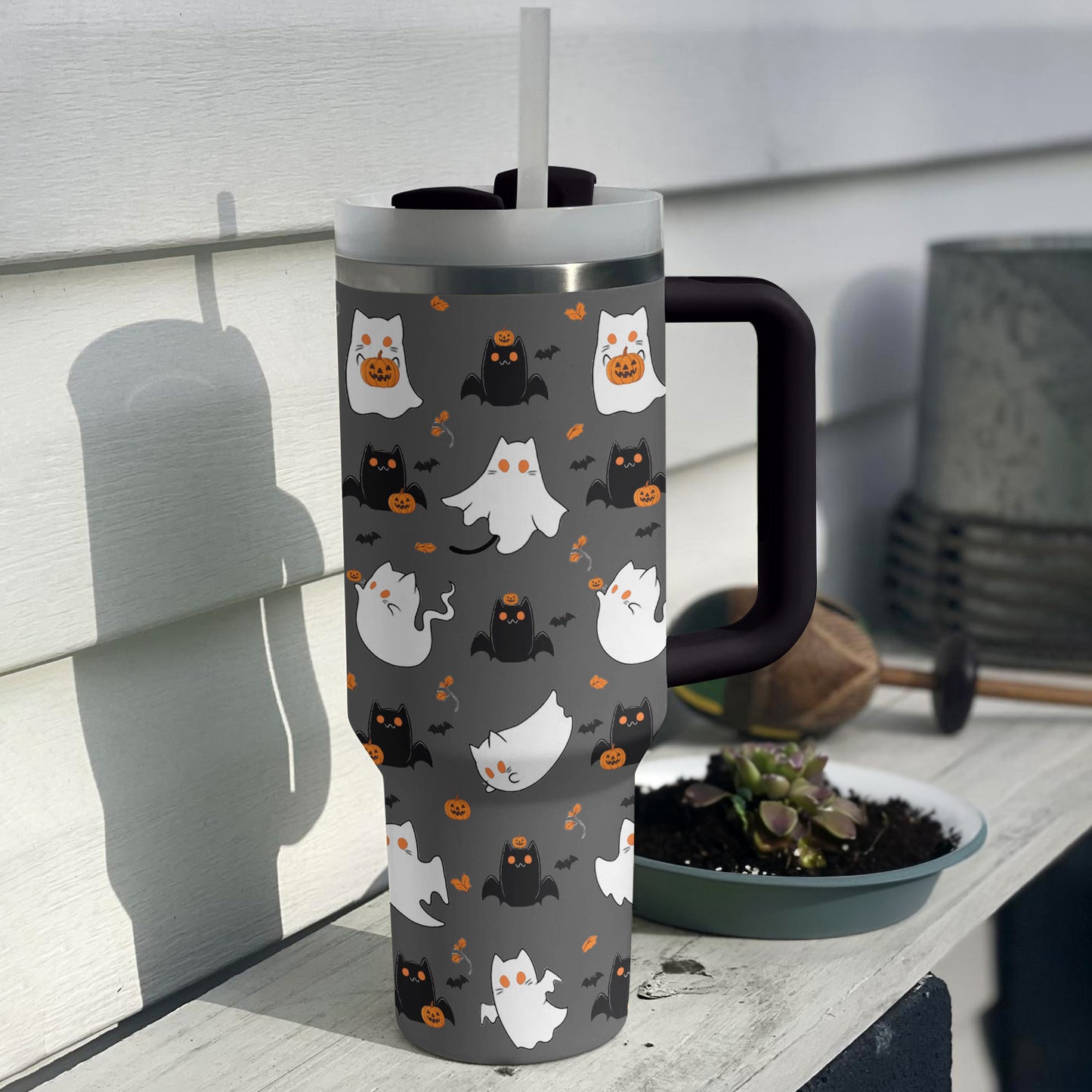 Shineful Tumbler Halloween Cute Cat