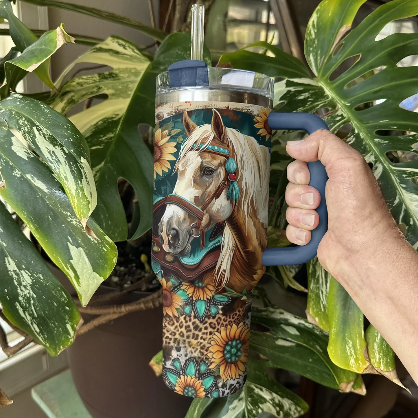 Shineful Tumbler Wildflower Horse