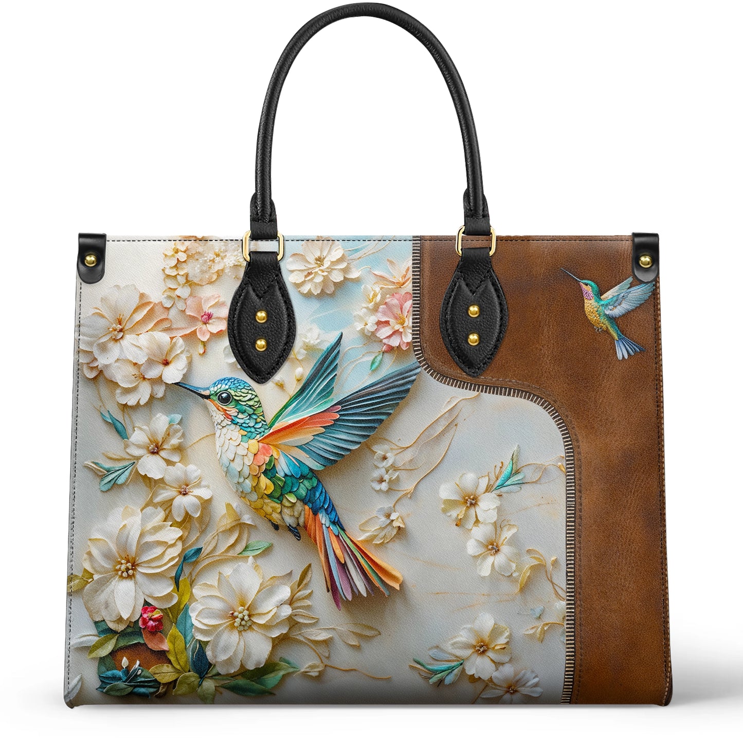 Shineful Leather Bag Personalized Wings of Bloom