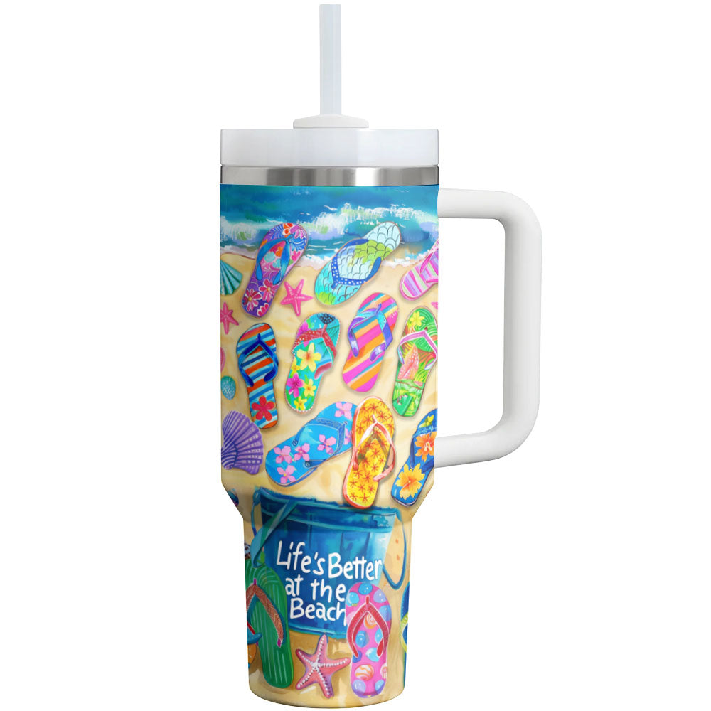 Shineful Tumbler Life's Better At The Beach