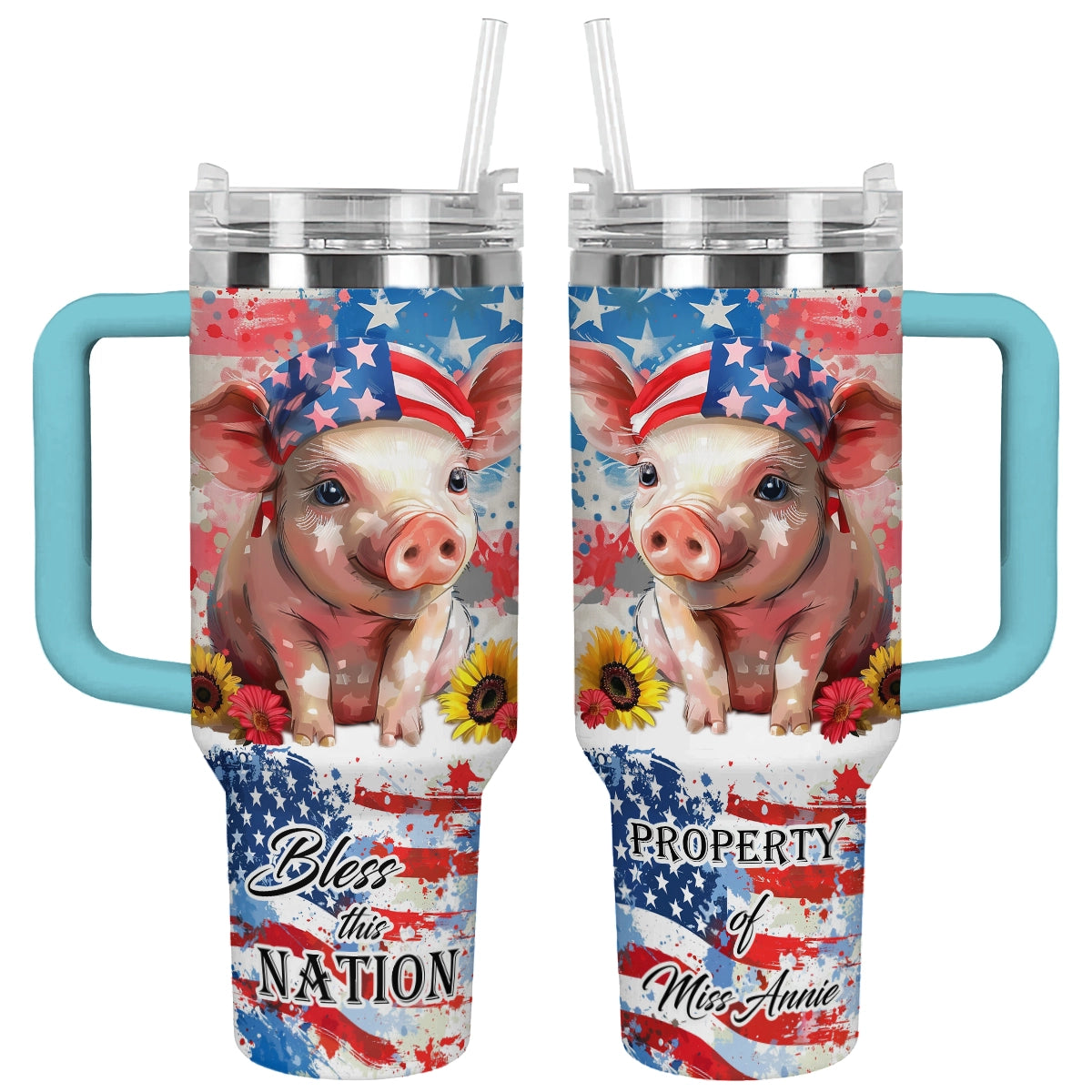 Shineful Tumbler Patriotic Piglet
