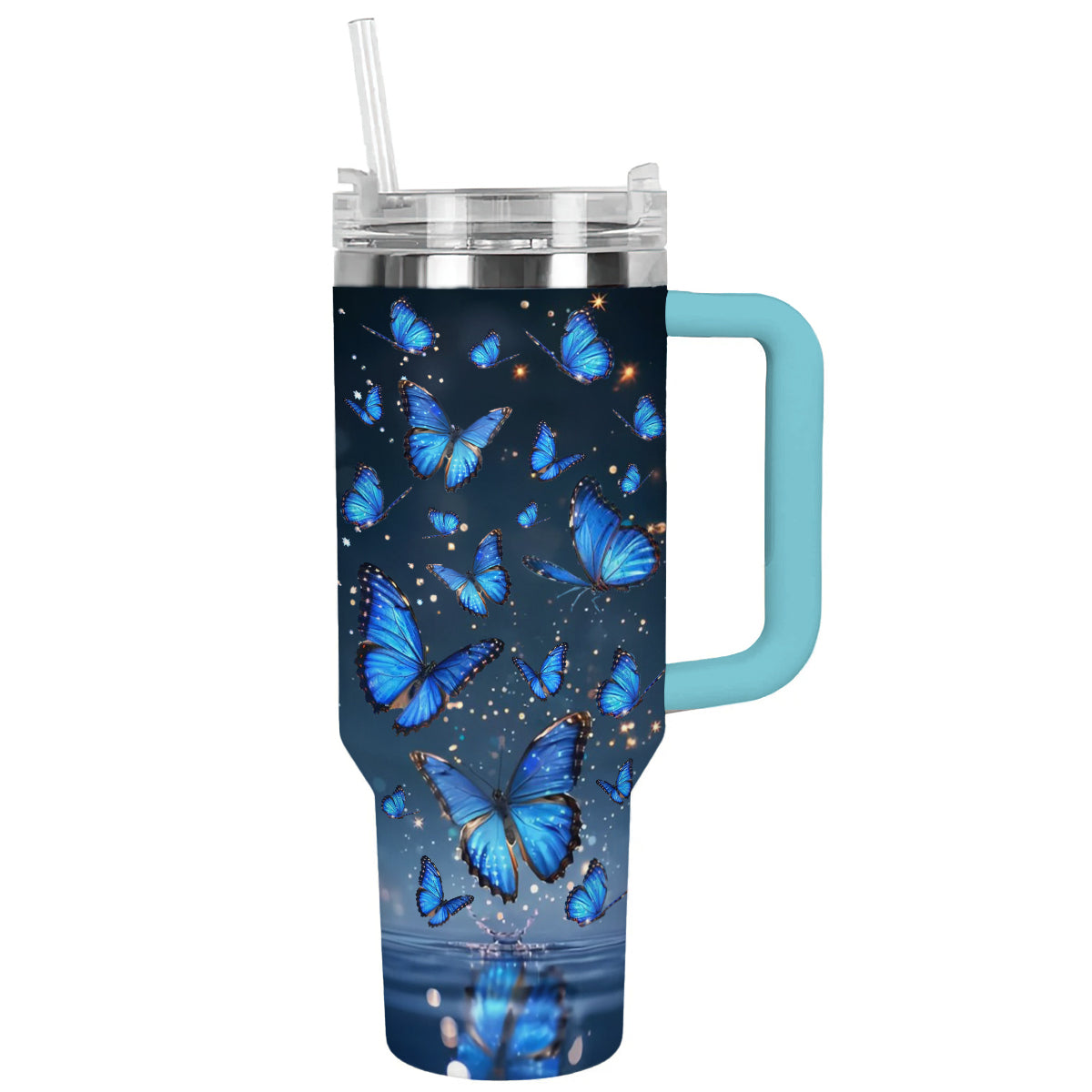 Shineful Tumbler Fluttering Butterfly Elegance