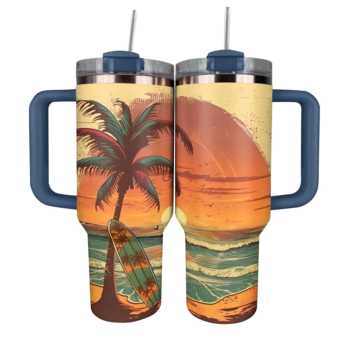 Shineful Tumbler Tropical Sunset Surfing Adventure