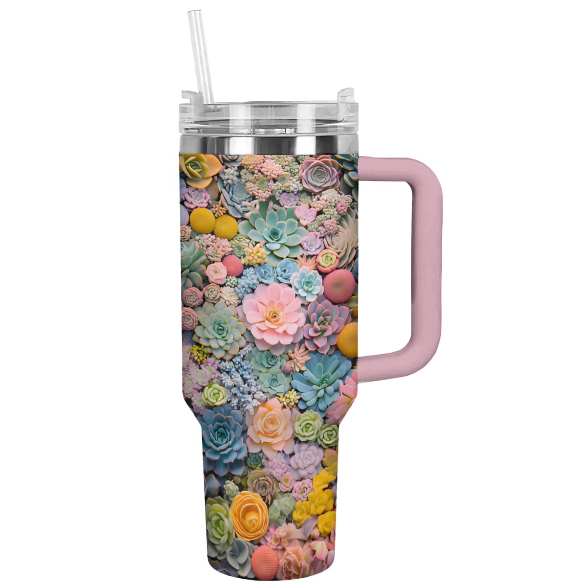 Shineful Tumbler Enchanting Succulent Garden